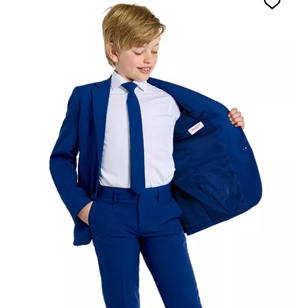 OppoSuits Navy Blue Boys' Suit - Picture 2 of 11